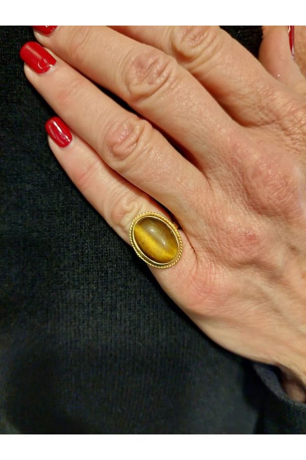 Bague Œil de Tigre - photo 2