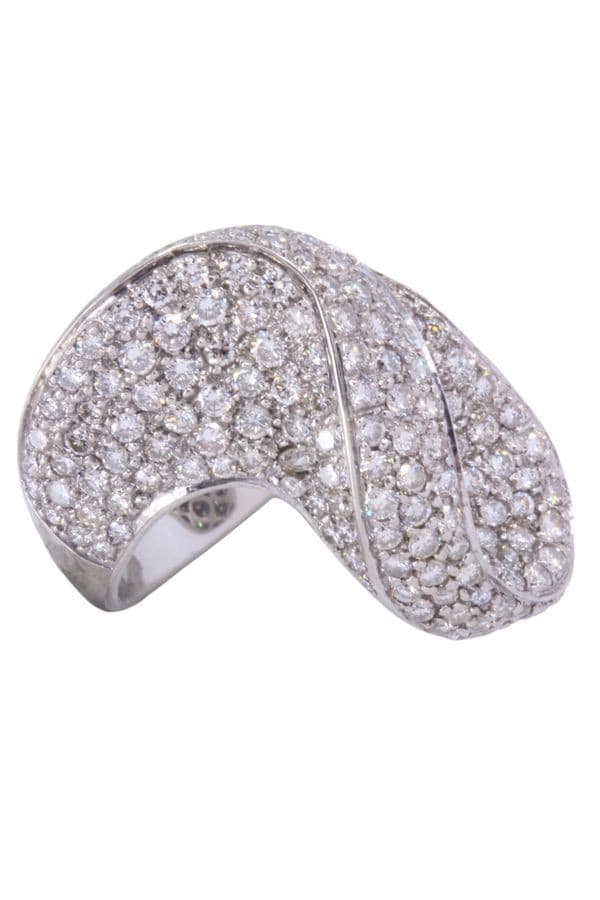 Bague Moderne Pavage Diamants - photo 4
