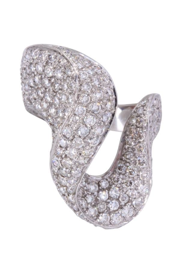 Bague Moderne Pavage Diamants - photo 6