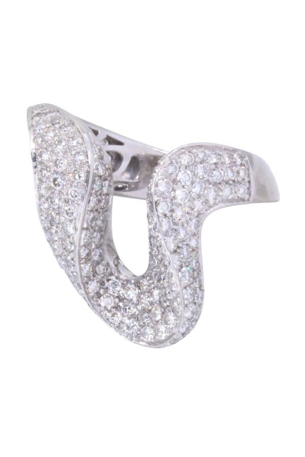 Bague Moderne Pavage Diamants - photo 3
