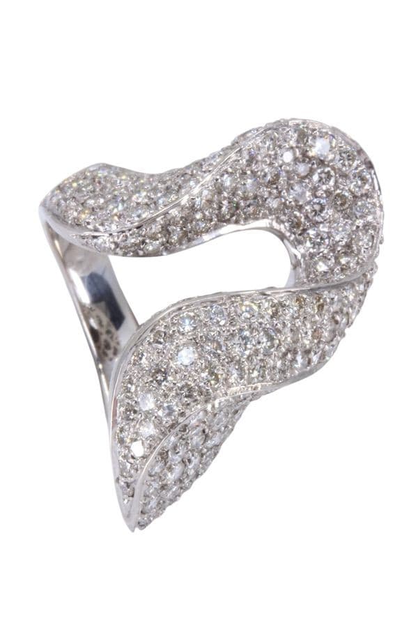 Bague Moderne Pavage Diamants - photo 5