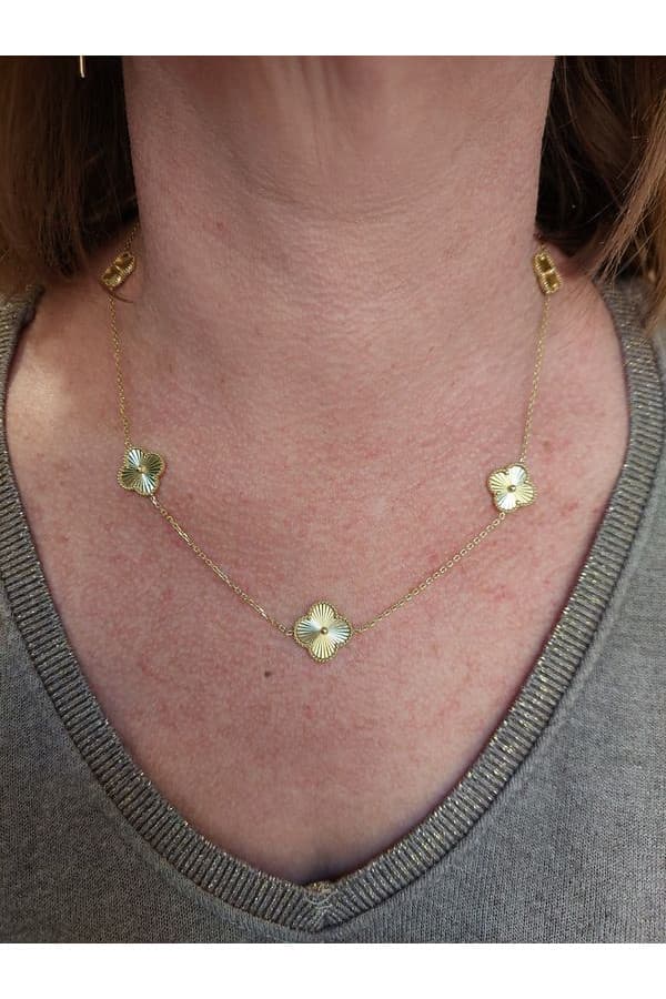 Collier Moderne Trèfles - photo 2