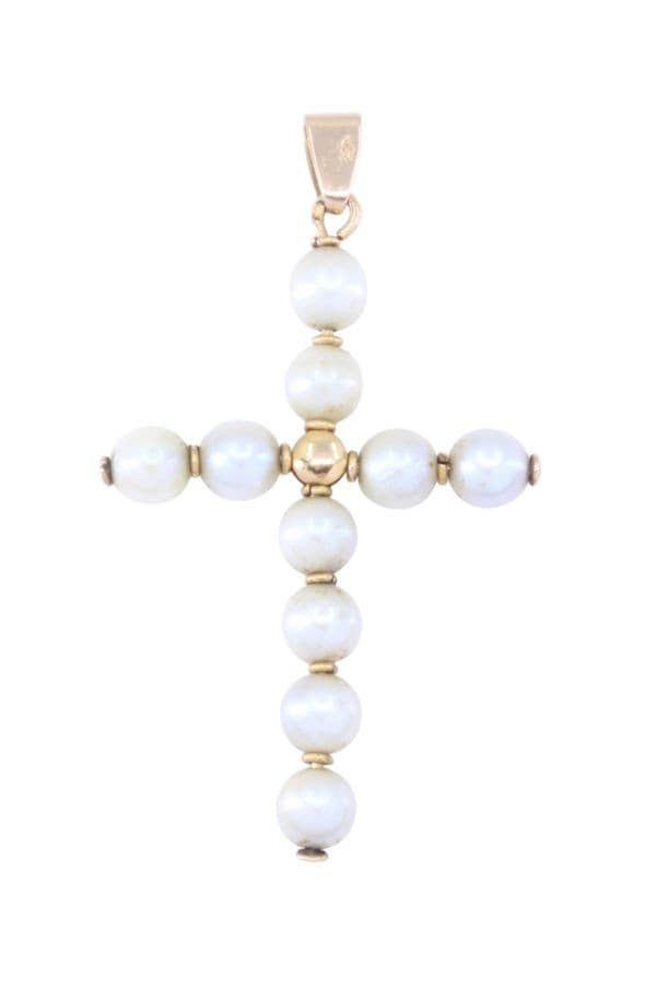 Croix Perles de Culture