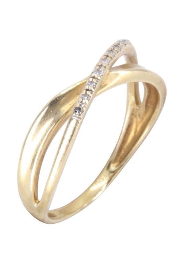 Bague Moderne Entrelacée Diamants - photo 3