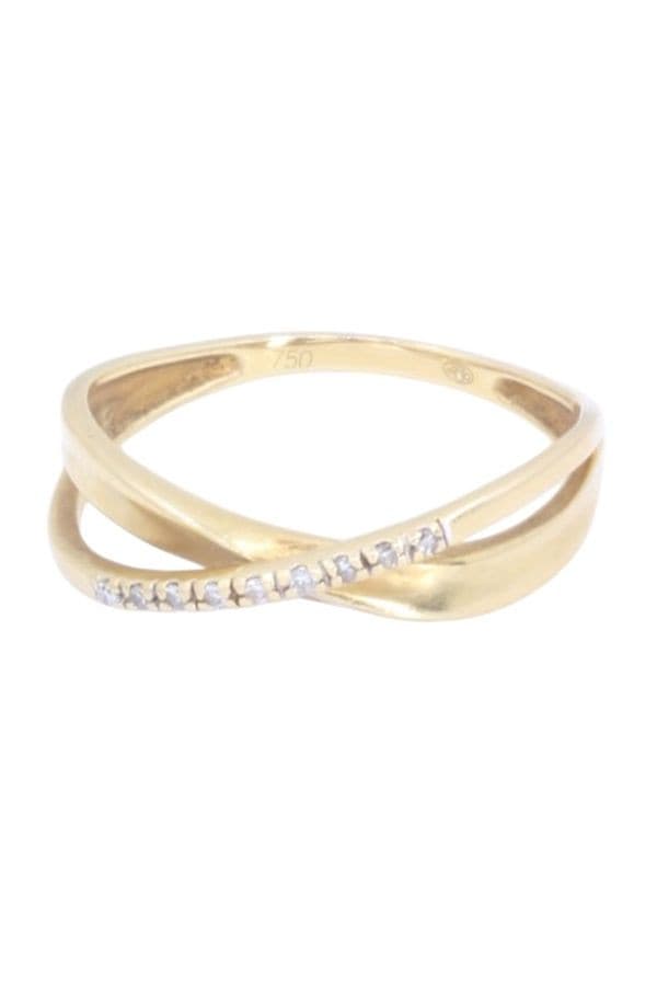 Bague Moderne Entrelacée Diamants - photo 6