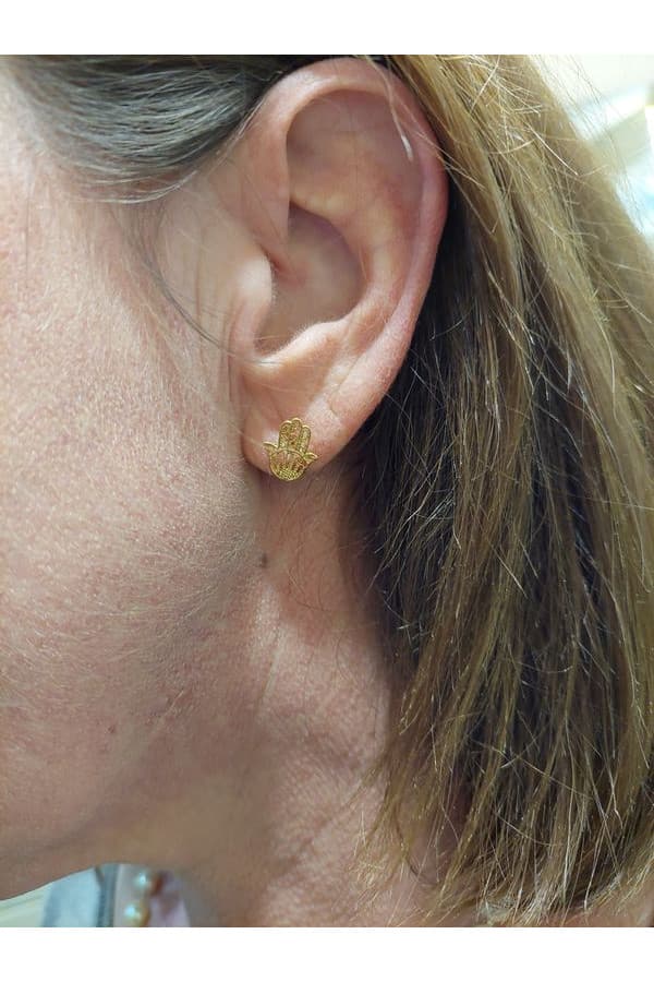 Boucles d'Oreilles Main de Fatma - photo 2
