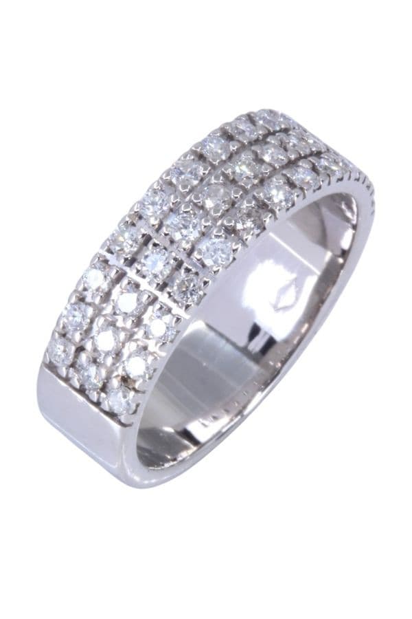 Bague Moderne Pavage Diamants - photo 3