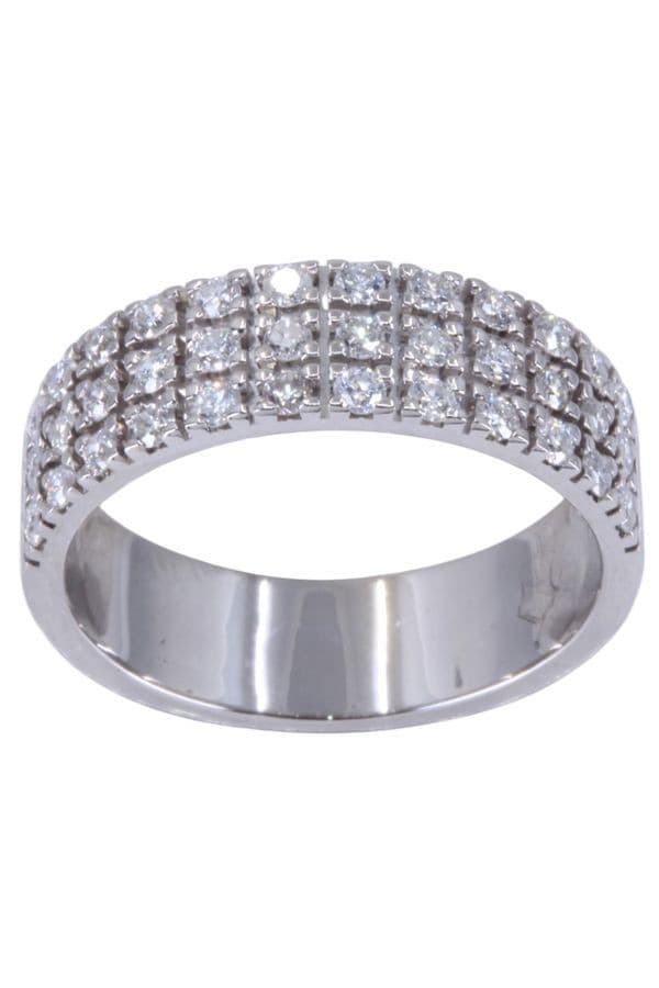 Bague Moderne Pavage Diamants