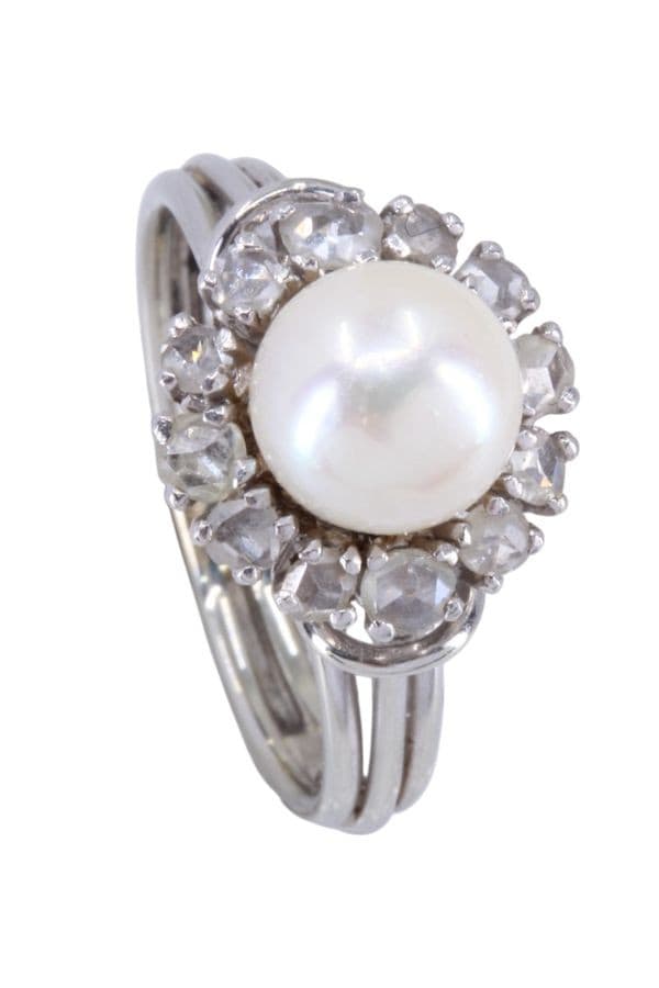 Bague Perle et Diamants 50' - photo 3