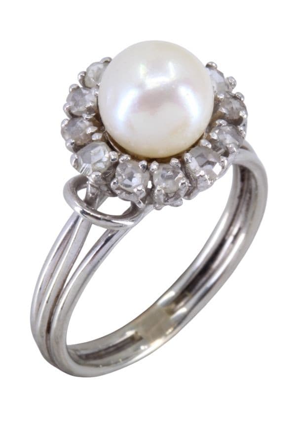 Bague Perle et Diamants 50' - photo 4