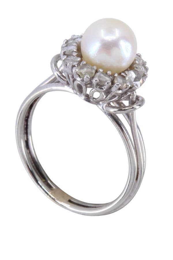 Bague Perle et Diamants 50' - photo 5