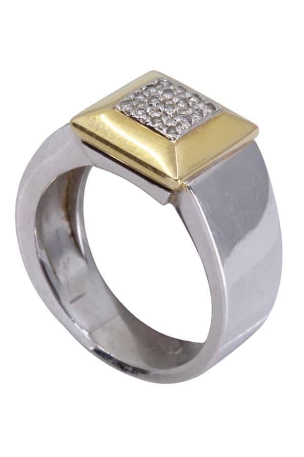 Chevalière 2 Ors Diamants - photo 4