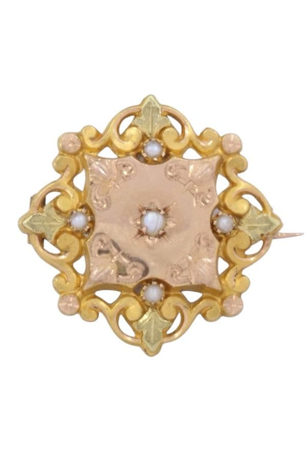 Broche Perles Fines Napoléon Iii