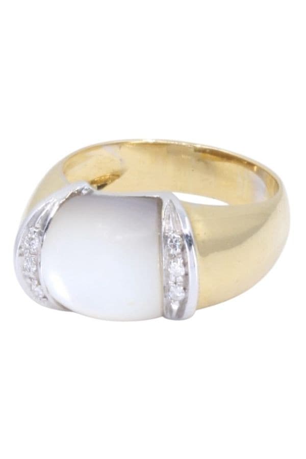 Bague Moderne Nacre et Diamants - photo 3