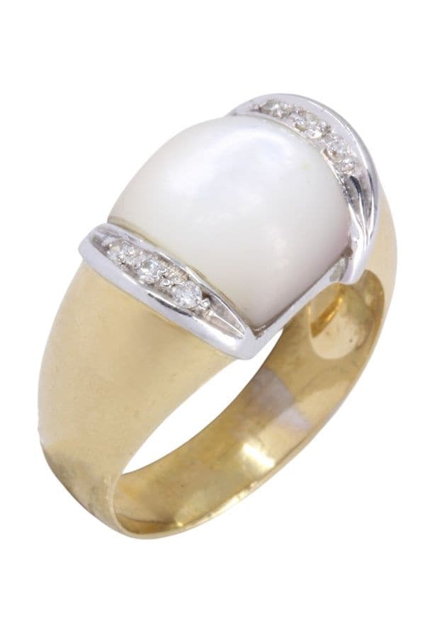 Bague Moderne Nacre et Diamants - photo 4