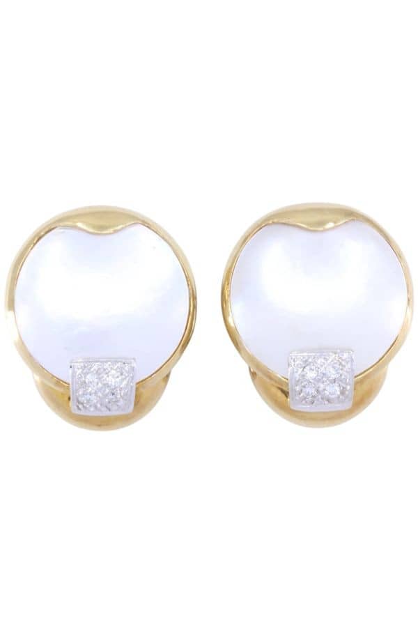 BOUCLES D'OREILLES NACRE, photo 2 sur 3