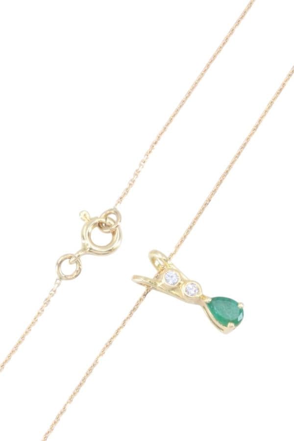 Collier Émeraude et Diamants - photo 3