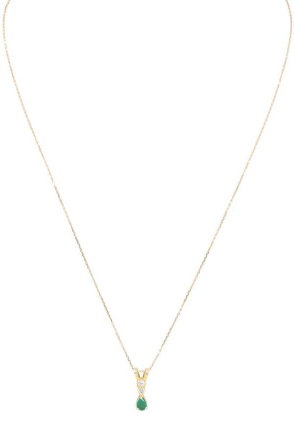 Collier Émeraude et Diamants