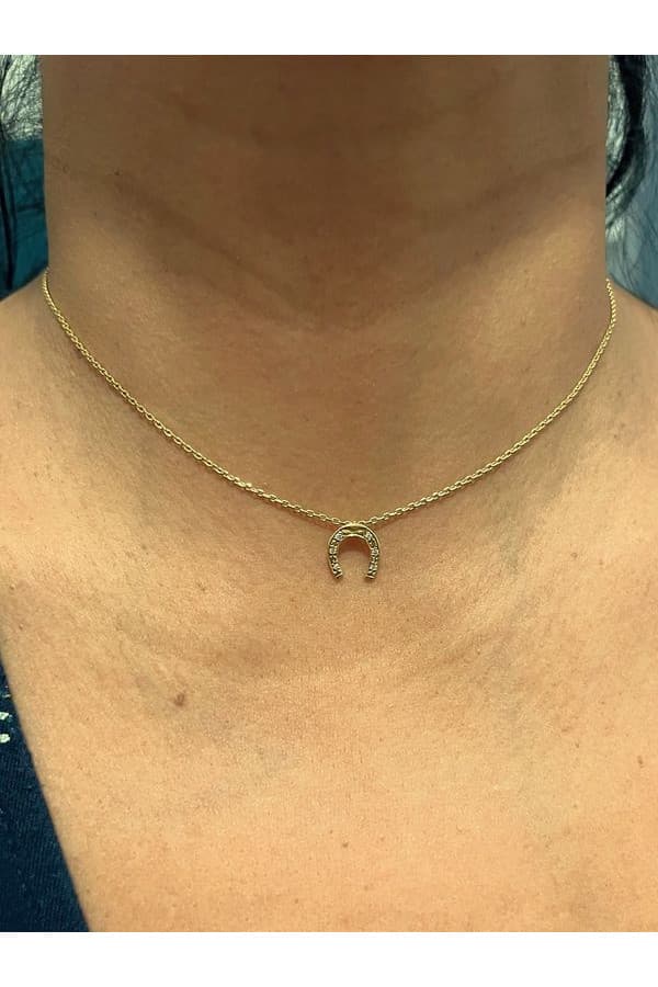 Collier Fer à Cheval Diamants - photo 2