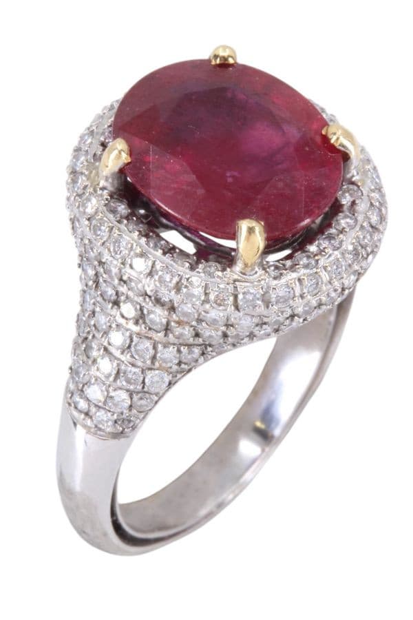 Bague Rubis et Diamants - photo 3