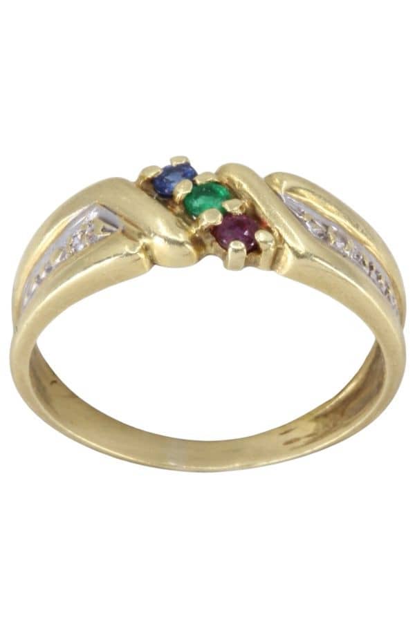 BAGUE MODERNE TUTTI FRUTTI, photo 2 sur 3