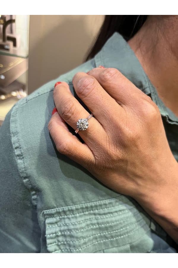 Solitaire Ancien Diamant - photo 2