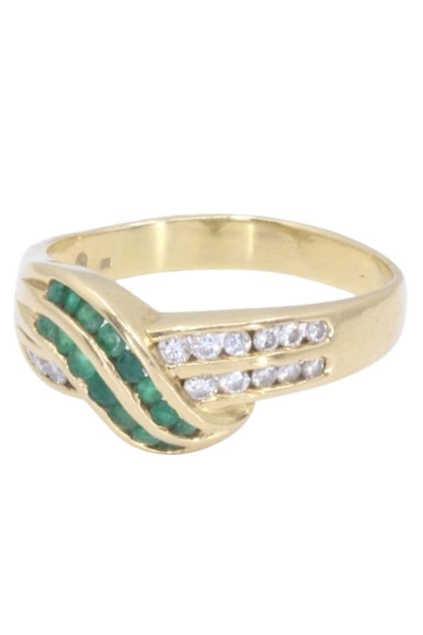 Bague Émeraudes et Diamants - photo 6