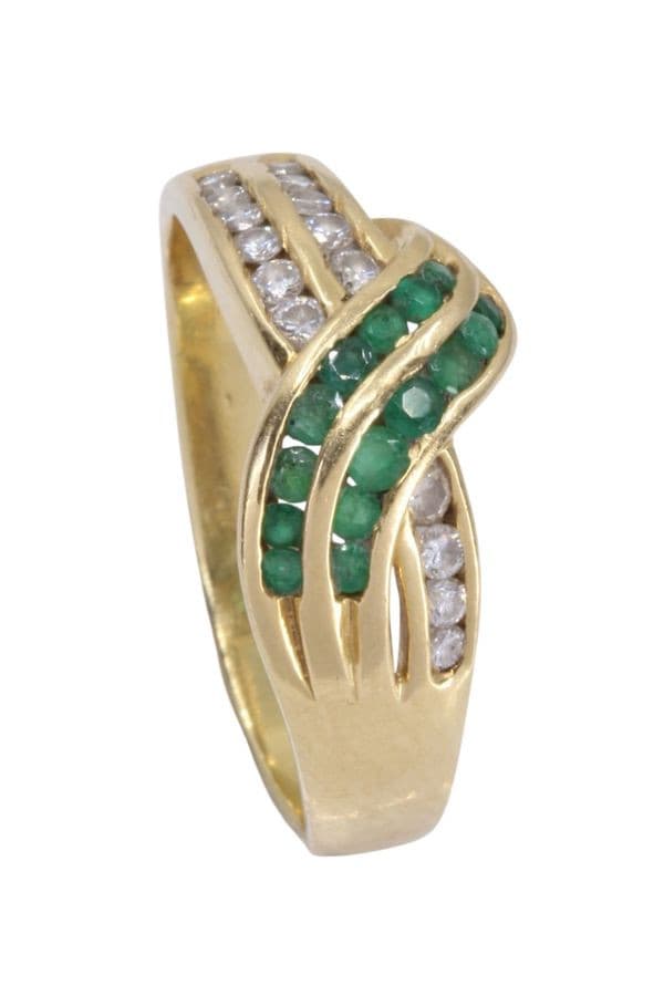 Bague Émeraudes et Diamants - photo 5