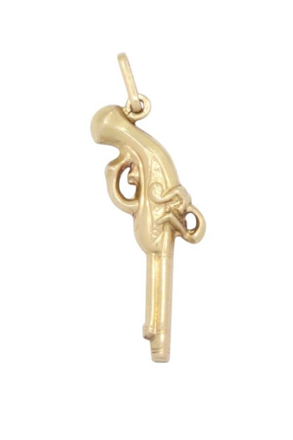 PENDENTIF PISTOLET MODERNE, photo 2 sur 3