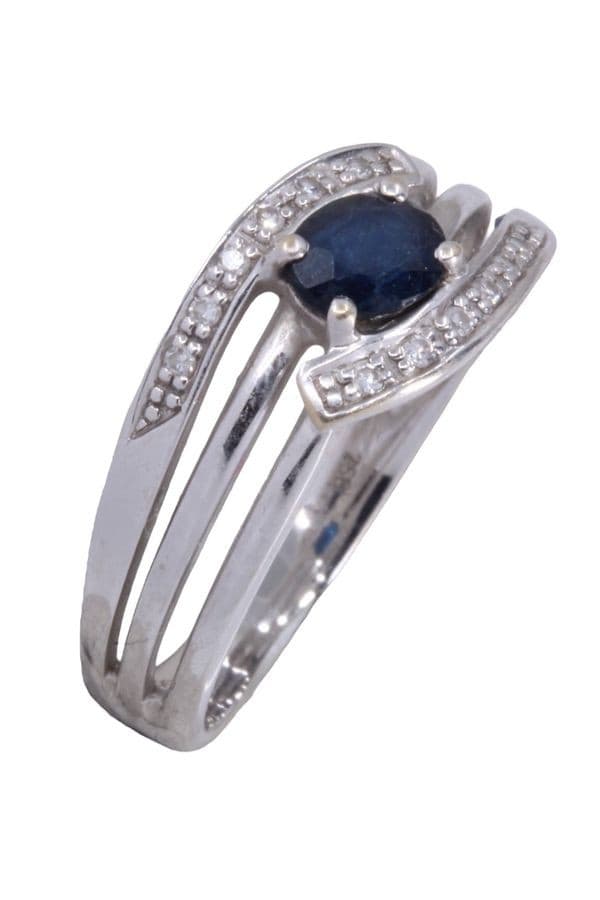 Bague Moderne Saphir et Diamants - photo 3
