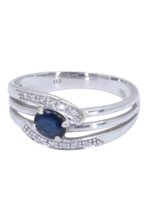Bague Moderne Saphir et Diamants - photo 6