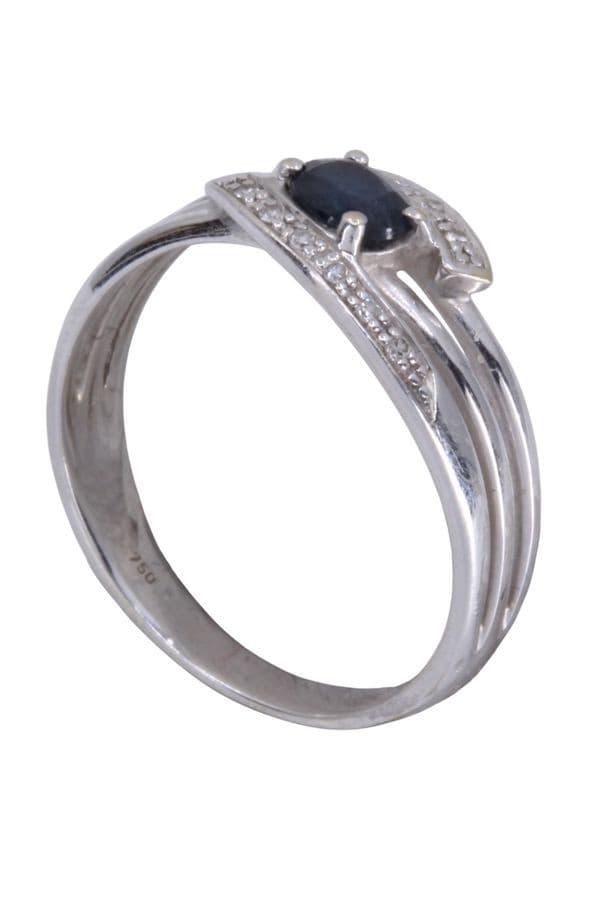 Bague Moderne Saphir et Diamants - photo 4