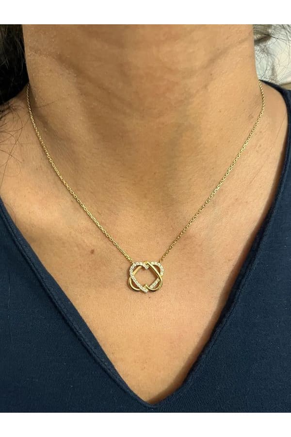 Collier Coeurs Entrelacés Diamants - photo 2