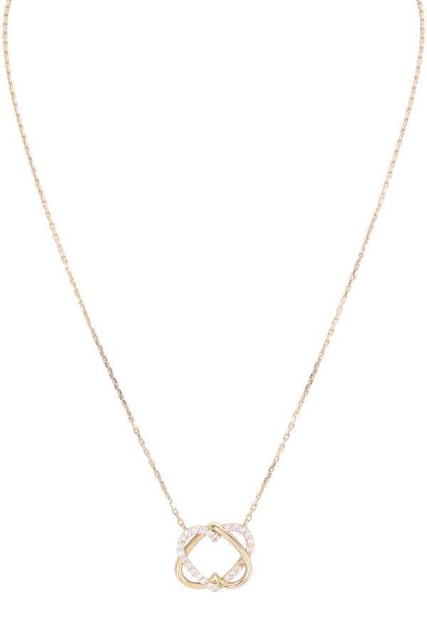 Collier Coeurs Entrelacés Diamants