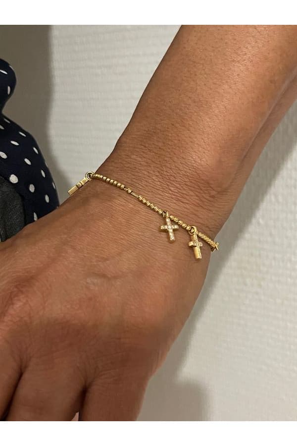 Bracelet Croix Diamantées - photo 2