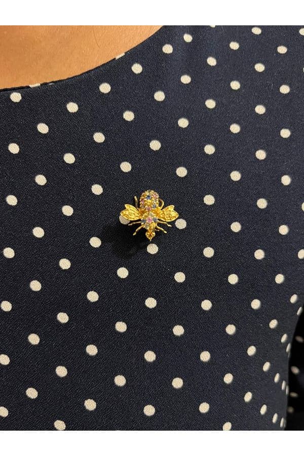 Broche Mouche Saphirs de Couleur - photo 2