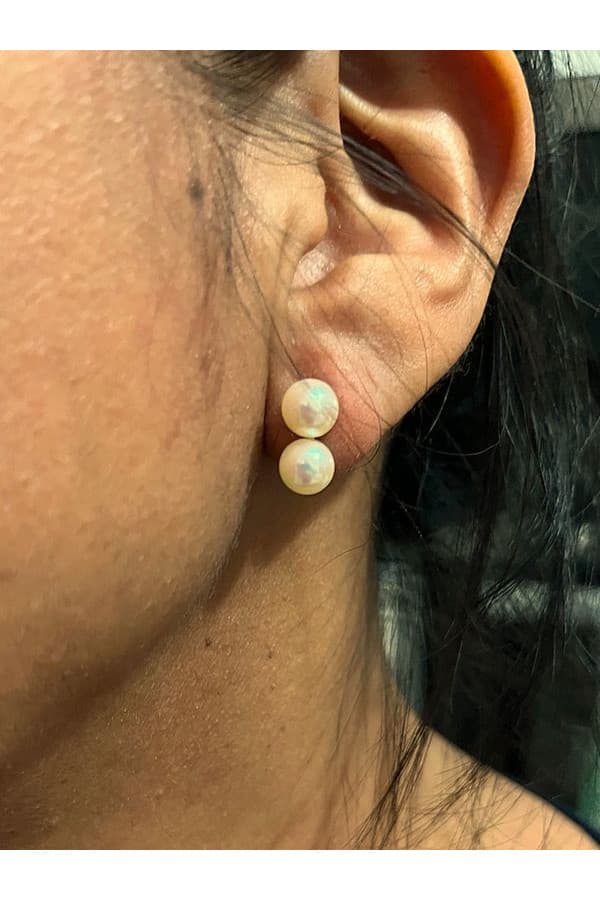 Boucles d'Oreilles Perles - photo 2