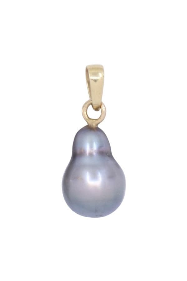 Pendentif Perle Noire Baroque