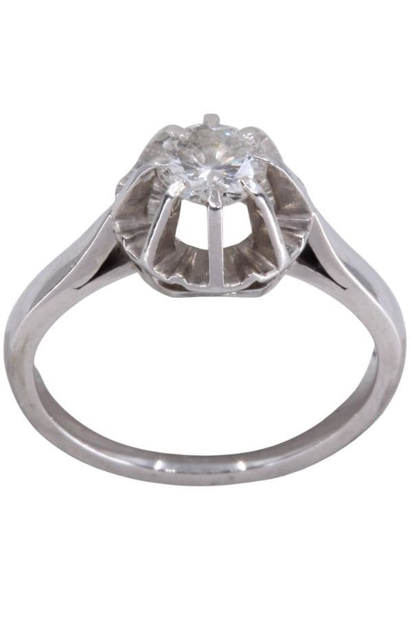 Solitaire Ancien Diamant 0.50 Carat