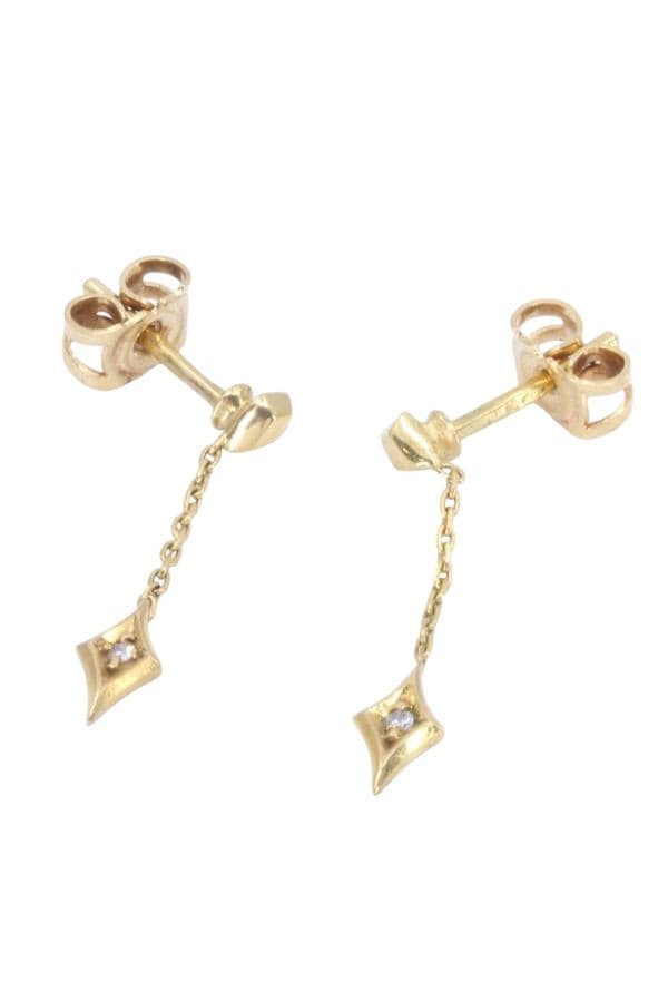 Boucles d'Oreilles Pendantes Diamants - photo 3