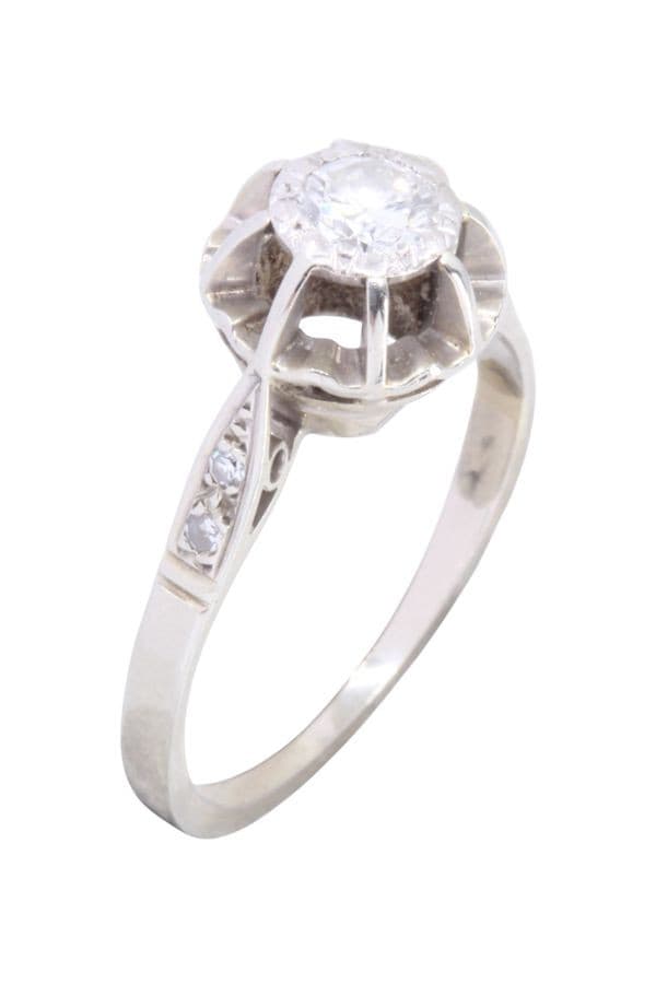 Solitaire Ancien Diamant - photo 3