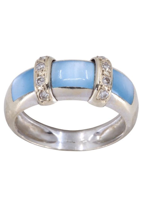 Bague Nacre et Diamants