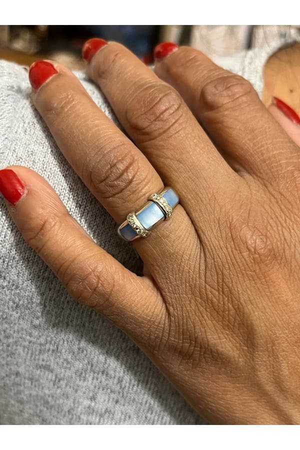 Bague Nacre et Diamants - photo 2