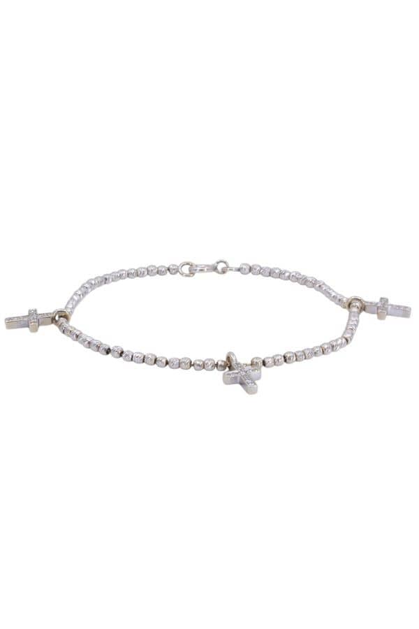 BRACELET CROIX DIAMANTÉES, photo 2 sur 3