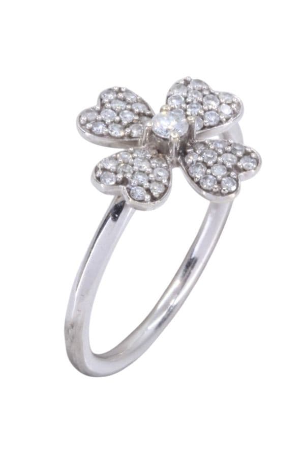 Bague Trèfle Diamants - photo 3