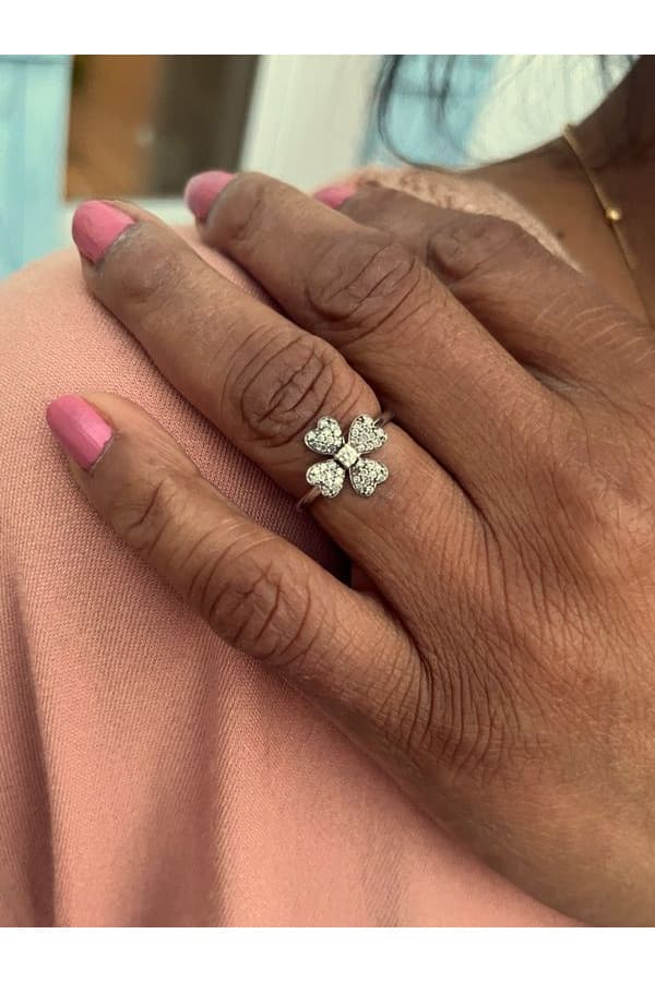 Bague Trèfle Diamants - photo 2