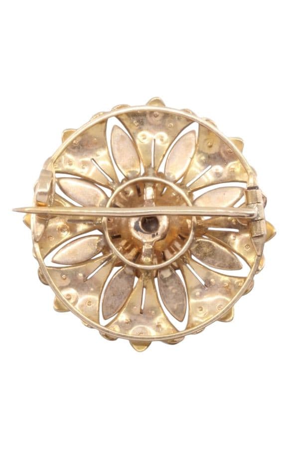 Broche Napoléon Iii Perles Fines et Diamant - photo 3