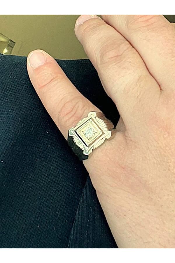 Chevalière Diamant - photo 2