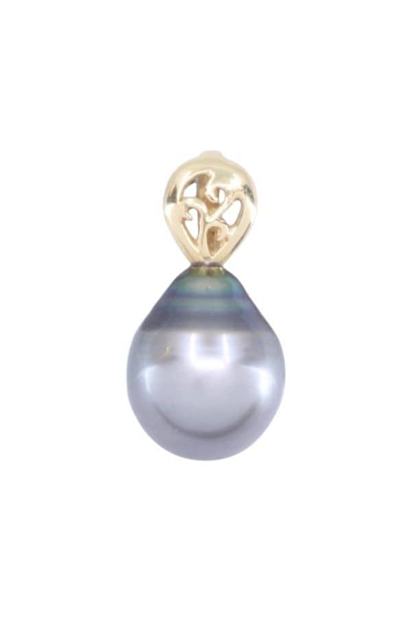 PENDENTIF PERLE NOIRE, photo 2 sur 3