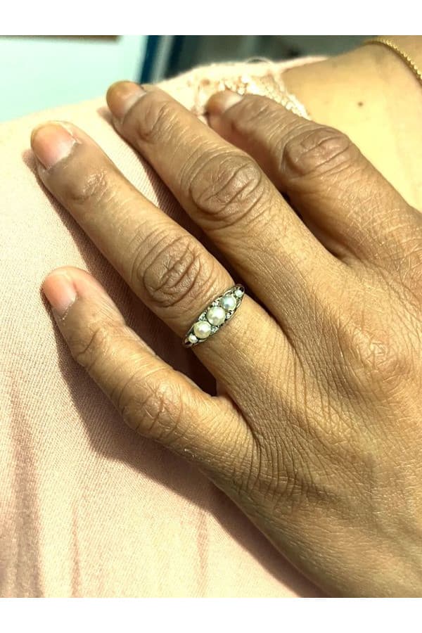 Bague Jarretière Perles - photo 2